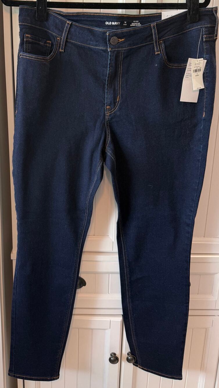 Old Navy Super Skinny Rockstar mid-rise jeans size 14P NWT